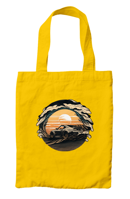 Сумка з принтом "Додж на заході сонця". Авто, автомобіль, додж, машина, машини. 2070702