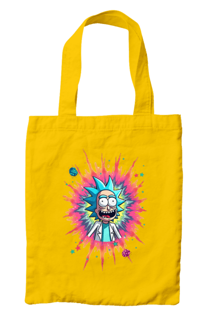 Сумка з принтом "Рік та Морті". Rick and morty, мультфільм, наукова фантастика, пригоди, рік, рік і морті, трагікомедія, чорний гумор. 2070702