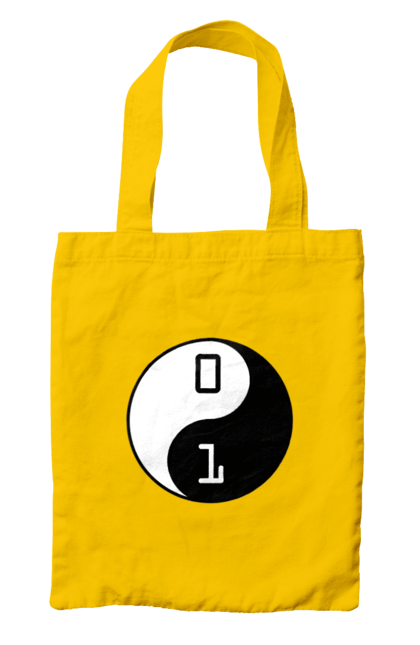 Сумка з принтом "Інь Янь". Angular, c, css, html, it, javascript, jquery, php, python, react, svelt, vue, айтишник, айті, гумор, код, кодувати, прогер, програміст, програмісти, ти ж, ти ж програміст, тиж програміст. 2070702