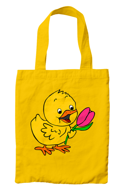 Сумка з принтом "Курча З Тюльпаном". Курча, тюльпан. 2070702