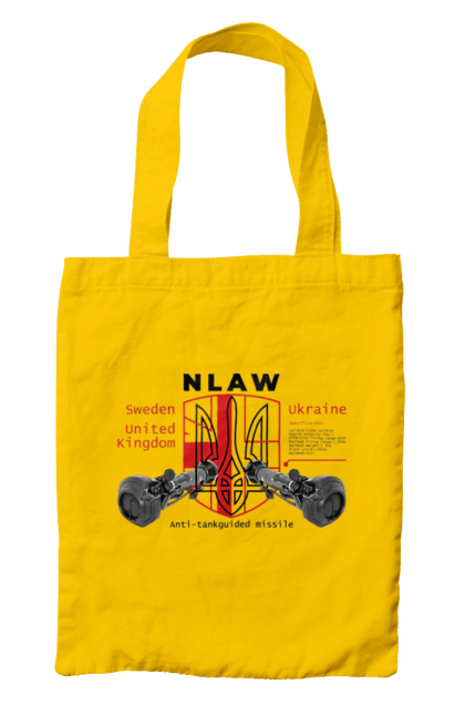 Сумка з принтом "NLAW". Caesar, himars, nlaw, patriot, weapon, zaluzhny. 2070702