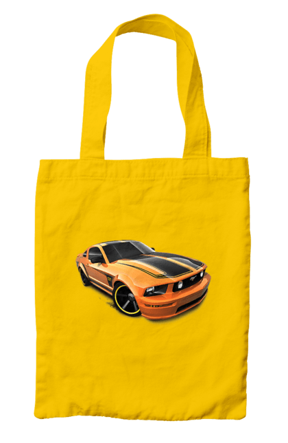 Сумка з принтом "Помаранчева, швидкісна машина". Їзда, колеса, машина, швидкість. 2070702