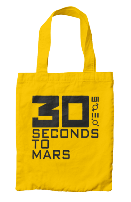 Сумка з принтом "Thirty Seconds to Mars". 30 seconds, 30 секунд, thirty seconds, альтернативний рок, група, музика, рок, секунди до марсу, хард рок. 2070702