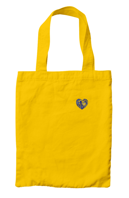 Bag with prints Hearts of the unbreakable. Dark blue, heart, symbolics, ukraine, unbreakable. 2070702