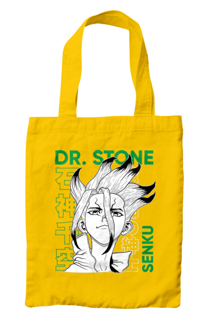 Сумка з принтом "Dr. Stone Сенку". Dr. stone, ishigami, senku, senku ishigami, аніме, доктор стоун, ісіґамі, ісіґамі сенку, манга, сенку. 2070702