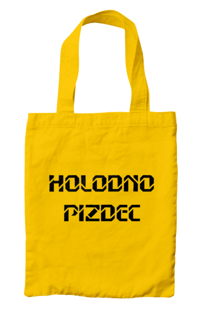 Bag with prints Cold. Cold, funny, humor, meme, weather, winter. 2070702