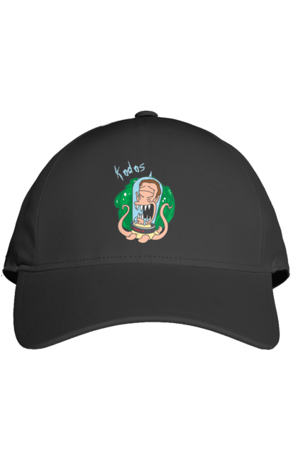 Cap with prints Rick and Morty. Adventures, black humor, cartoon, rick, rick and morty, sci-fi, tragicomedy. 2070702