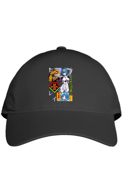 Cap with prints Evangelion Rei. Anime, evangelion, eve, kaoru, manga, rei ayanami, shinji. 2070702