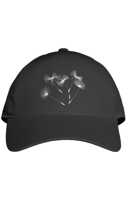 Кепка з принтом "Насіння кульбаби". Вітер, кульбаба, кульбаби, літають, літо, насіння, політ, природа, сезон. 2070702