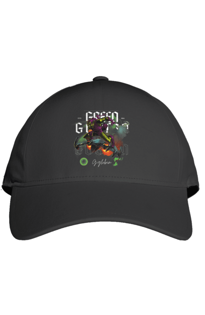 Cap with prints Green Goblin. Comic, green goblin, marvel, marvel, spider man, supervillain, villain. 2070702