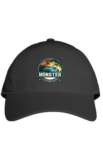 Кепка з принтом "Рибальський клуб". Відпочинок, рибак, рибальський клуб, хоббі. 2070702