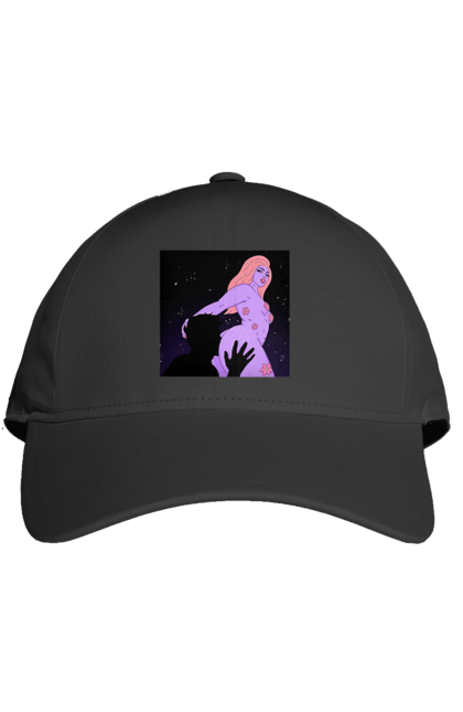 Кепка з принтом "Фіолетова Дівчина". Дівчина, тіло. 2070702