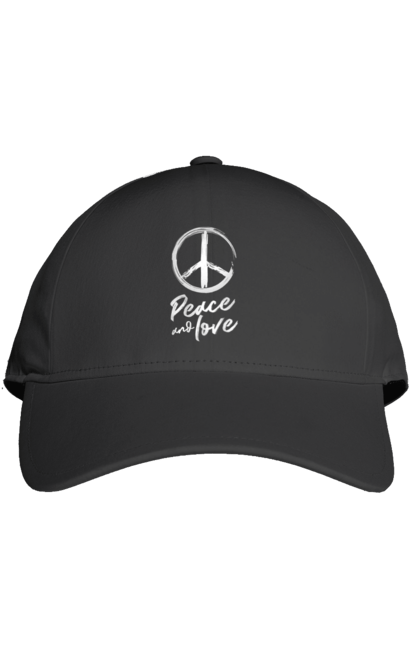 Кепка з принтом "Пацифік. Мир і любов". Братство, дружба, знак, любов, мир, народ, пацифік, символ, ситмвол світу, співробітництво. KRUTO.  Магазин популярних футболок