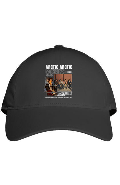 Cap with prints Arctic Monkeys. Arctic monkeys, garage rock, group, indie rock, music, post-punk revival, psychedelic rock, rock. 2070702