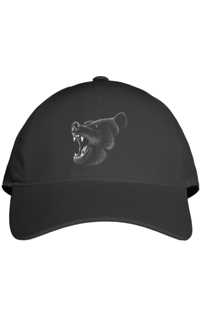 Кепка з принтом "Oso 2". Bear, ведмідь, впасти, зуби, тварина, шість. CustomPrint.market