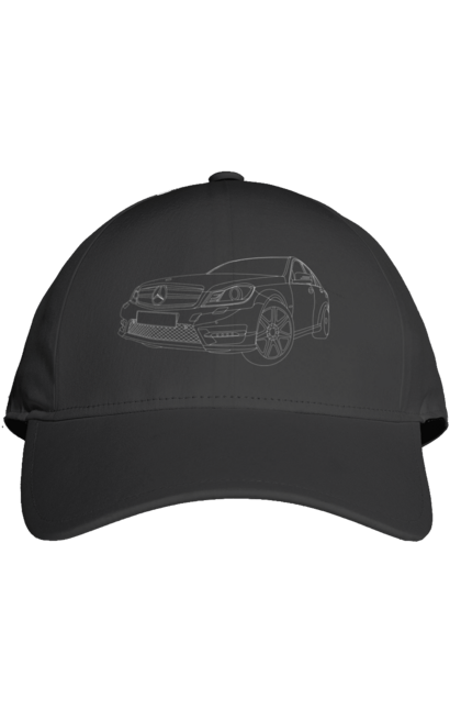 Кепка з принтом "авто мерседес". Авто, машина, мерседес. 2070702
