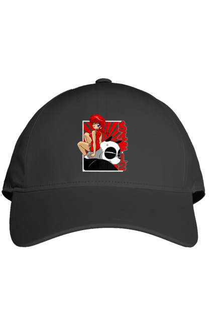 Cap with prints Ranma 1/2. Action movie, anime, comedy, manga, mystic, ranma, romance, shampoo. 2070702