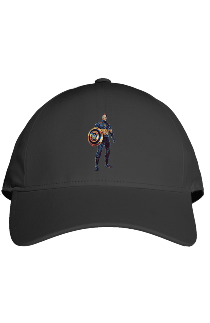 Кепка з принтом "Капітан Україна Зеленський арт". Володимир зеленський, зеленський, капітан америка, капітан україна, україна. 2070702