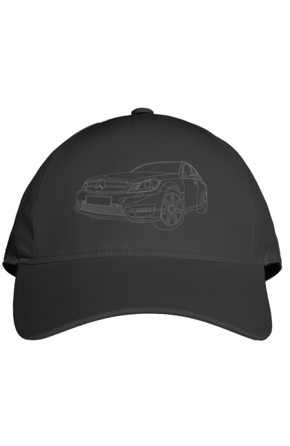 Кепка з принтом "авто мерседес". Авто, машина, мерседес. 2070702