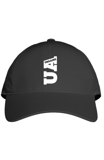 Кепка з принтом "Україна". Абревіатура, батьківщина, емблема, логотип, напис, текст, україна. 2070702