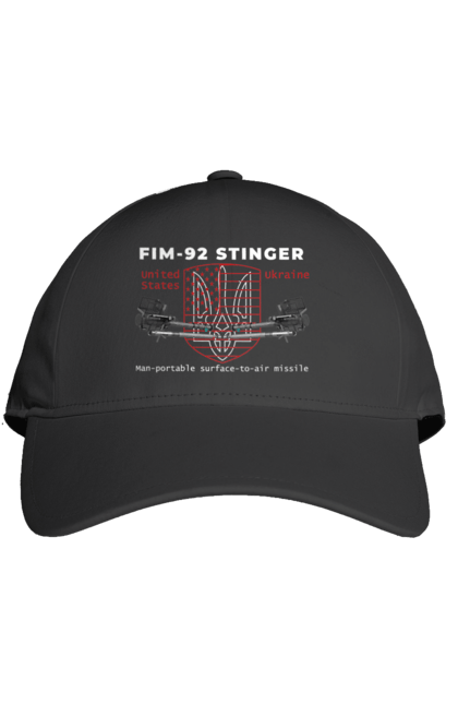 Кепка з принтом "Stinger". F16, nasams, stinger, zuzana, гаубиця, два герби, залужний, сюзанна. 2070702
