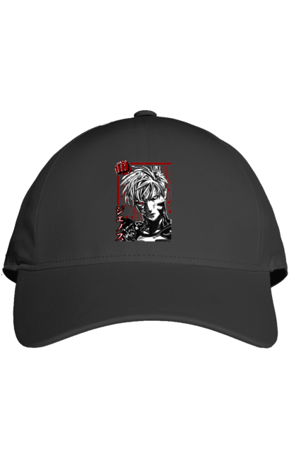 Cap with prints One Punch Man Genos. Anime, comedy, cyborg, demon, demon cyborg, genos, manga, one punch man, parody, superheroes. 2070702