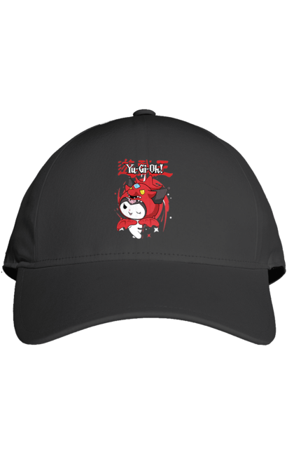 Cap with prints Yu Gi Oh! Kuromi. Anime, character, hello kitty, kuromi, my melody, sanrio, yu gi oh, yugio. 2070702