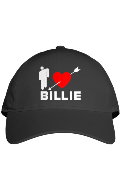 Кепка з принтом "Біллі Айліш". Біллі айліш, логотип біллі айліш, принт біллі айліш, співачка біллі айліш. 2070702