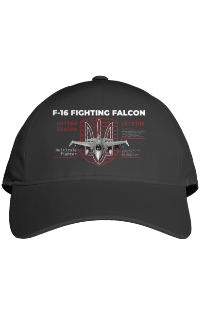 Кепка з принтом "F 16". F16, nasams, zuzana, гаубиця, два герби, залужний, сюзанна. 2070702