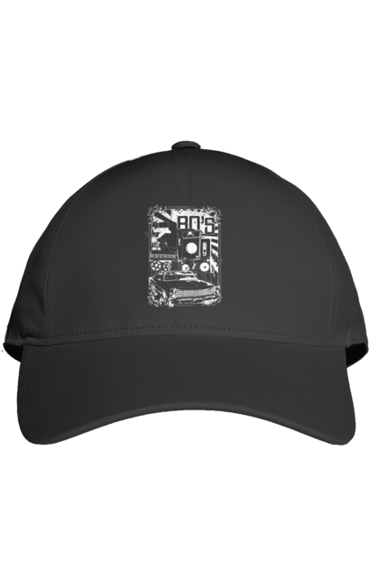 Кепка з принтом "80 Е, Машина І Музика". 80, 80ті, машина, музика. 2070702