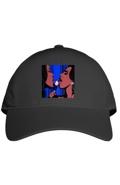 Кепка з принтом "Дівчата Лижуть Морозиво". Лізатт, смоктати. 2070702