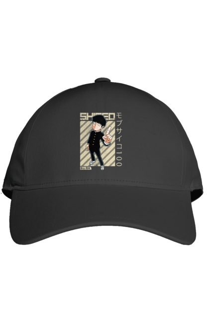 Cap with prints Mob Psycho 100. Anime, manga, mob, mob psycho 100, shigeo kageyama. 2070702