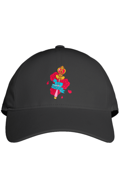 Cap with prints Be Magical. Anime, charm, flowers, magic, rose flower, sailor moon, tv series, wand. 2070702