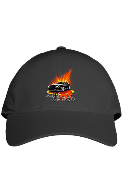 Кепка з принтом "Швидкість". Авто, автомобіль, гонка, швидкість. 2070702