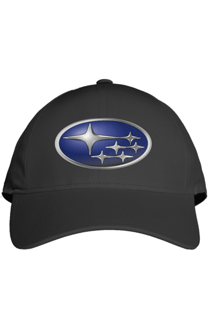 Кепка с принтом Subaru. Авто, логотип, машина, субару. 2070702