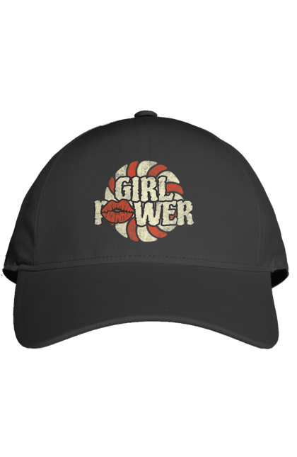 Кепка з принтом "Girl Power". Girl power, гасло, дівчата, дівчата можуть, жінки, жіноча сила, незалежність, сила, фемінізм. 2070702