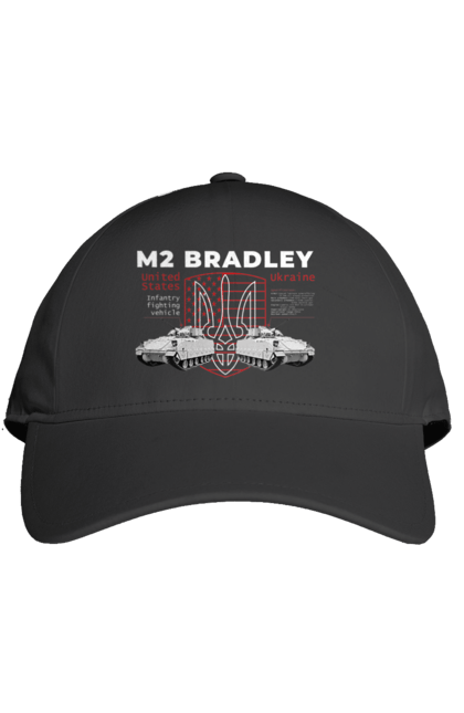 Кепка з принтом "M2 Bradley". F16, m2 bradley, nasams, zuzana, гаубиця, два герби, залужний, сюзанна. 2070702