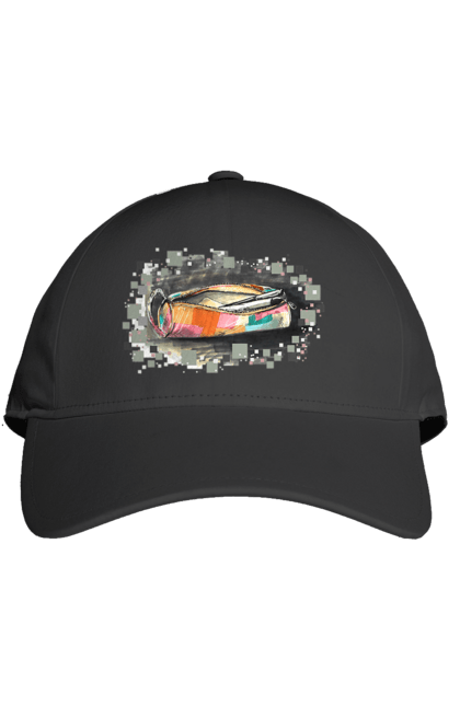 Кепка з принтом "Пенал Авторський малюнок". Ексклюзив, канцтовари, малюнок, малюнок від руки, олівець, пенал, ручка, школа. 2070702