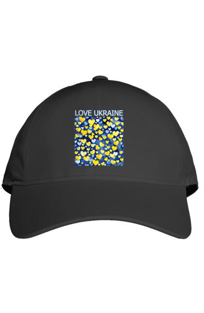Кепка з принтом "Люблю Україну". Люблю україну, любов, серце, символи україни, україна, українська символіка. 2070702