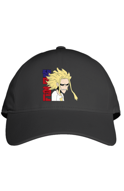 Кепка с принтом Моя геройская академия Всемогущий. All might, my hero academia, yagi toshinori, академия юэй, аниме, всемогущий, манга, моя геройская академия, один за всех, тошинори яги. 2070702