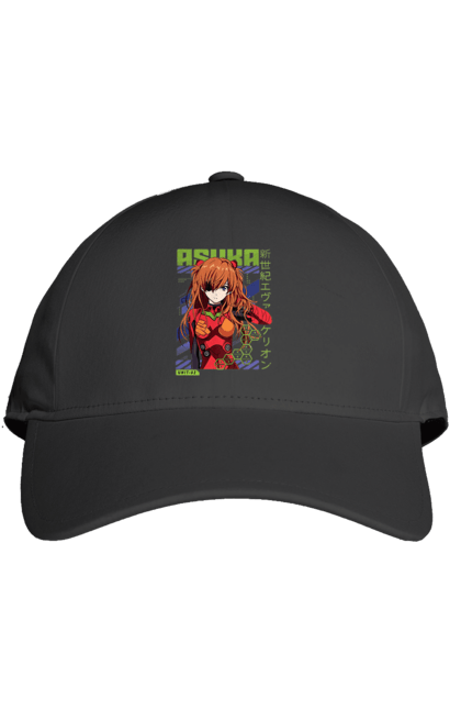 Cap with prints Evangelion Asuka. Anime, asuka, asuka langley sorry, eva 02, evangelion, eve, kaoru, manga, ray, shinji. 2070702