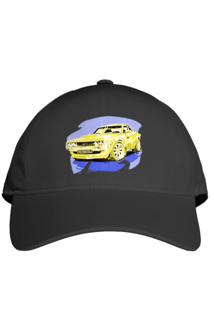 Кепка з принтом "Український спорткар". Додж челенджер, машина, машини арт, потужність, спортивне авто, спорткар, українське авто, швидкість. 2070702