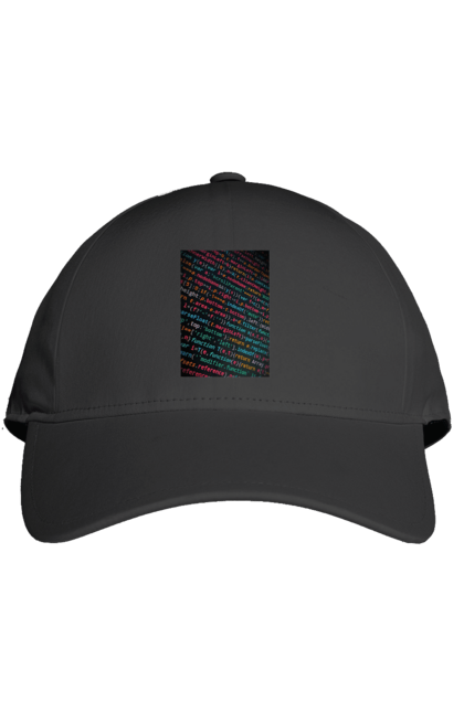 Кепка з принтом "Код". Angular, c, css, html, it, javascript, jquery, php, python, react, svelt, vue, айтишник, айті, гумор, код, кодувати, прогер, програміст, програмісти, ти ж, ти ж програміст, тиж програміст. 2070702