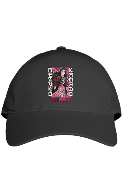 Cap with prints Demon Slayer Nezuko. Anime, demon slayer, kimetsu no yaiba, manga, nezuko, serial. 2070702