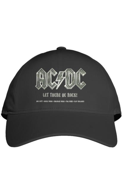 Кепка з принтом "AC/DC". Ac dc, acdc, blues rock, group, hard rock, music, rock n roll. CustomPrint.market