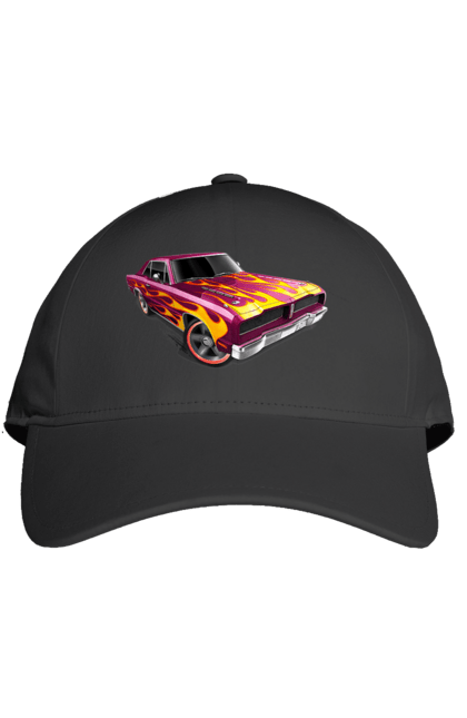 Кепка з принтом "Машина вогонь". Їзда, машина, швидкість. 2070702