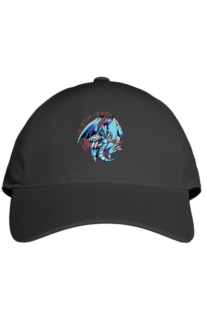 Cap with prints Yu Gi Oh! Blue Eyes Toon Dragon. Anime, blue-eyes toon dragon, cards, dragon, game, manga, yu gi oh. 2070702