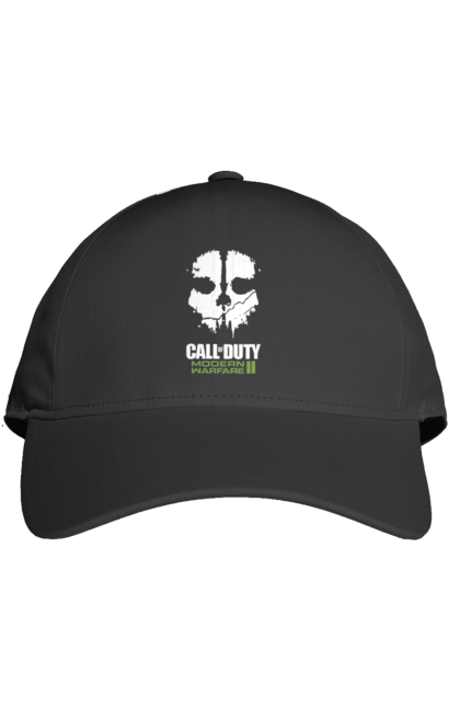 Кепка з принтом "Call of Duty Modern Warfare II". Call of duty, modern warfare, playstation, бої, бойовик, відеогра, гра, пригоди, спецоперації. Print Shop