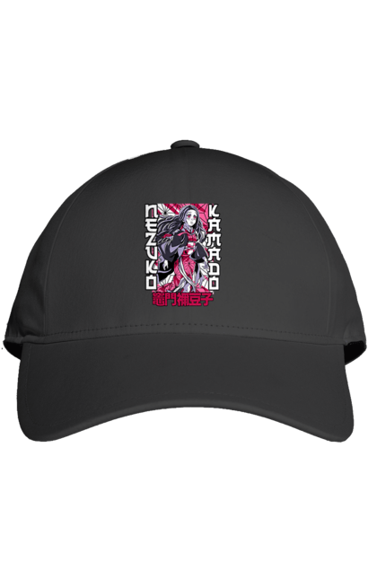 Cap with prints Demon Slayer Nezuko. Anime, demon slayer, kimetsu no yaiba, manga, nezuko, serial. 2070702