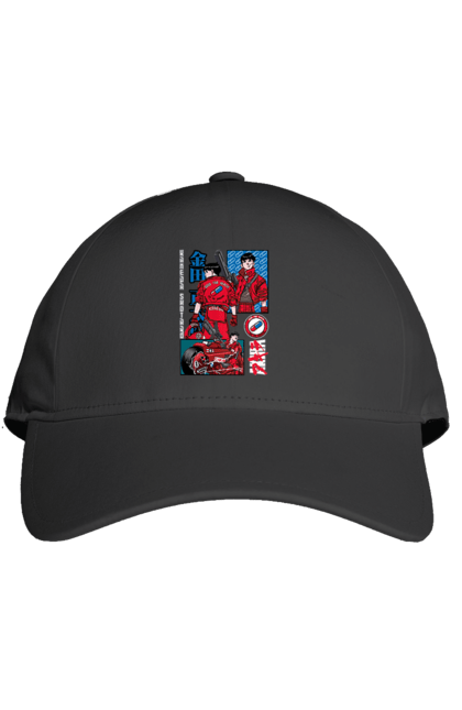 Cap with prints Akira Shotaro Kaneda. Akira, anime, cyberpunk, manga, shotaro kaneda. 2070702